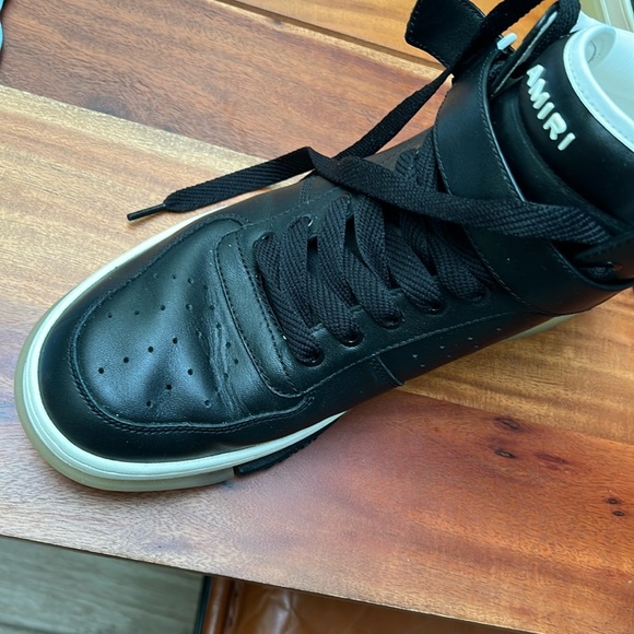 Amiri Skel Hightop Black Sneakers Sz 45 (11-1/2) - Picture 9 of 9